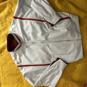 Bally soft white reversible leather jacket